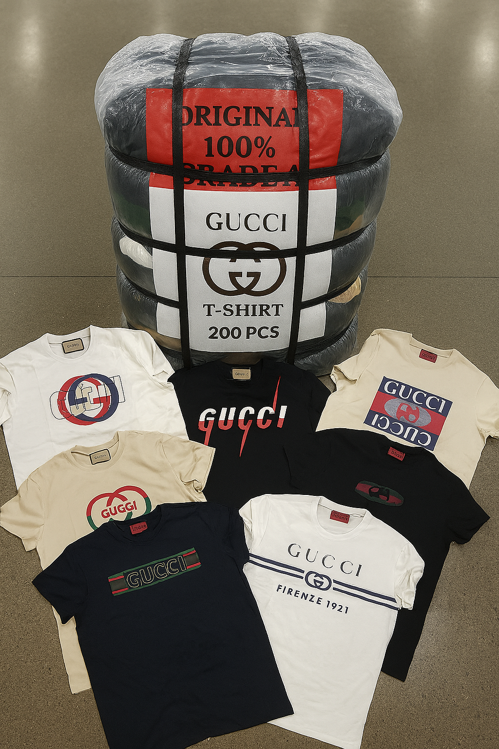 IMAGES Gucci T-Shirt Wholesale Bale – 100% Original Grade A